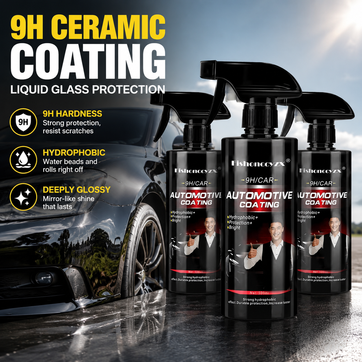 Nano Liquid Coating - 9H Nano Ceramic Car Coating 500ML