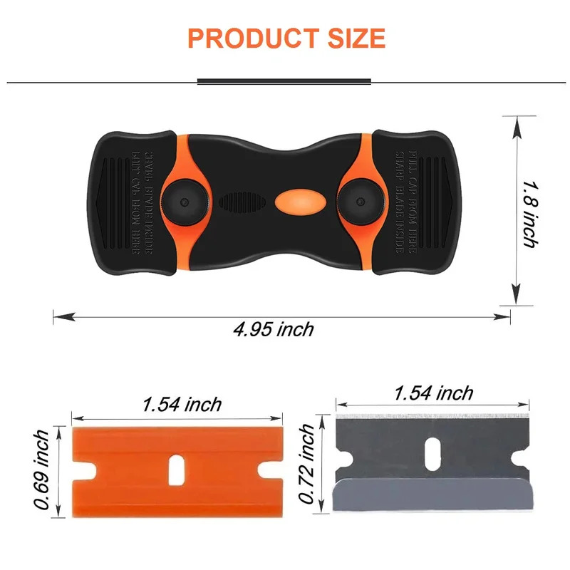 Plastic/Metal Razor Blade Scra - Dust Removal Sticker recensie en prijs