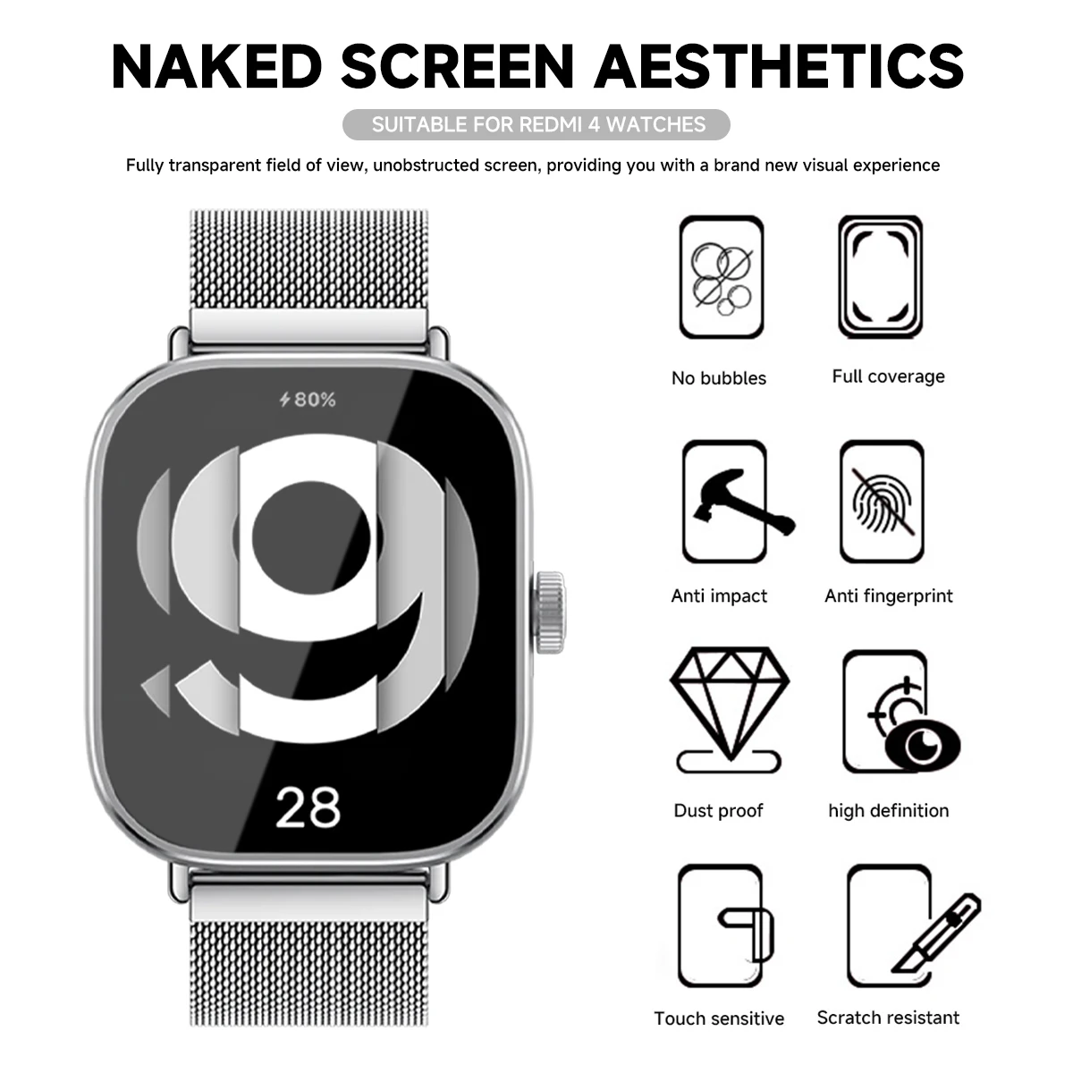 Tempered Glass for Xiaomi Redm - Smartwatch Screen Film recensie en prijs