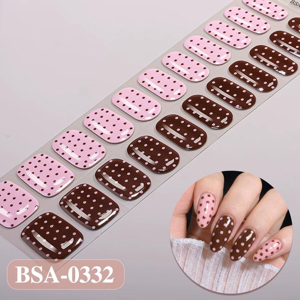 Polka Dot Gel Nail Strips Full - Full Cover Adhesive recensie en prijs