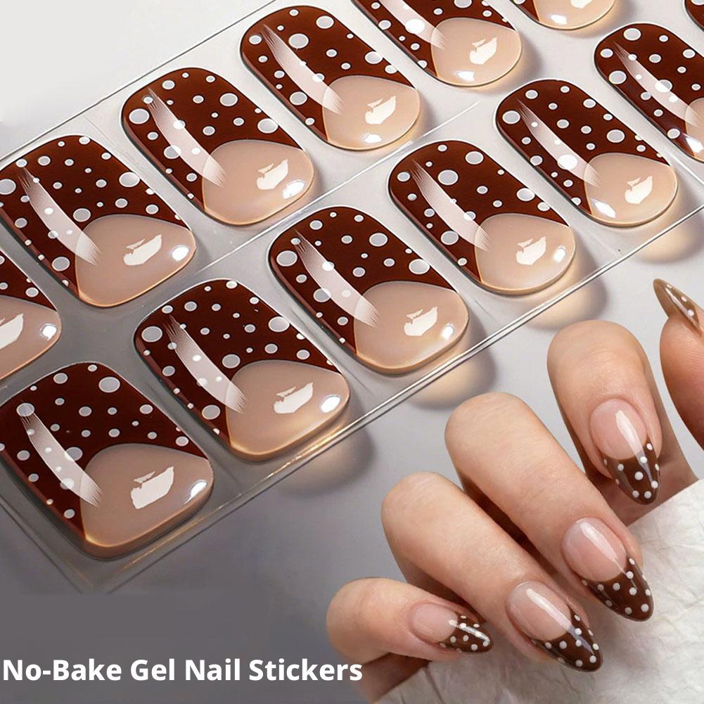 Polka Dot Gel Nail Strips Full - Full Cover Adhesive recensie en prijs